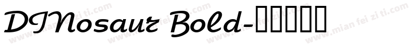 DINosaur Bold字体转换